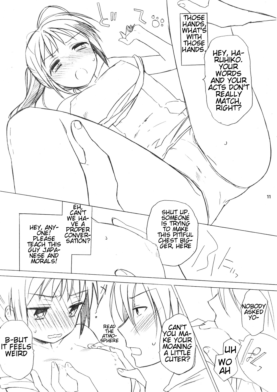 (COMIC1☆2) [白血球赤血球 (絶叫)] 春なのにスク水でいいんですか? (涼宮ハルヒの憂鬱) [英訳]