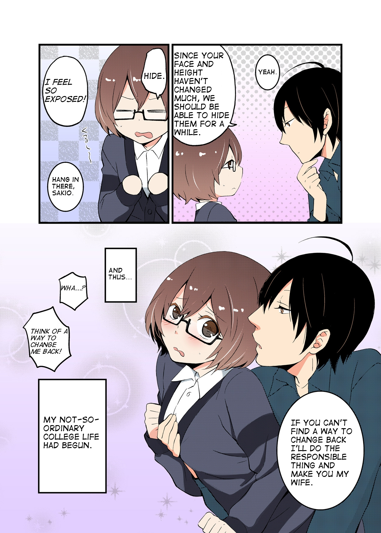 [永田まりあ] 突然女の子になったので、俺のおっぱい揉んでみませんか? 第1-3話 [英訳]