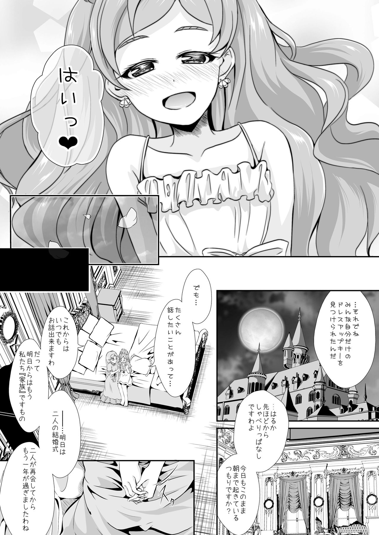 [MirrorWorld (未鏡)] 結婚前に君と過ごす夜 (Go!プリンセスプリキュア) [DL版]