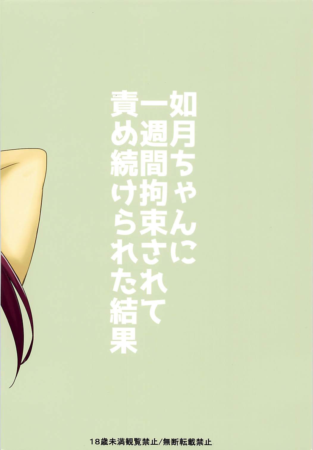 如月ちゃんにいっゅうかんこうそくサレテセメラレツケタケッカ