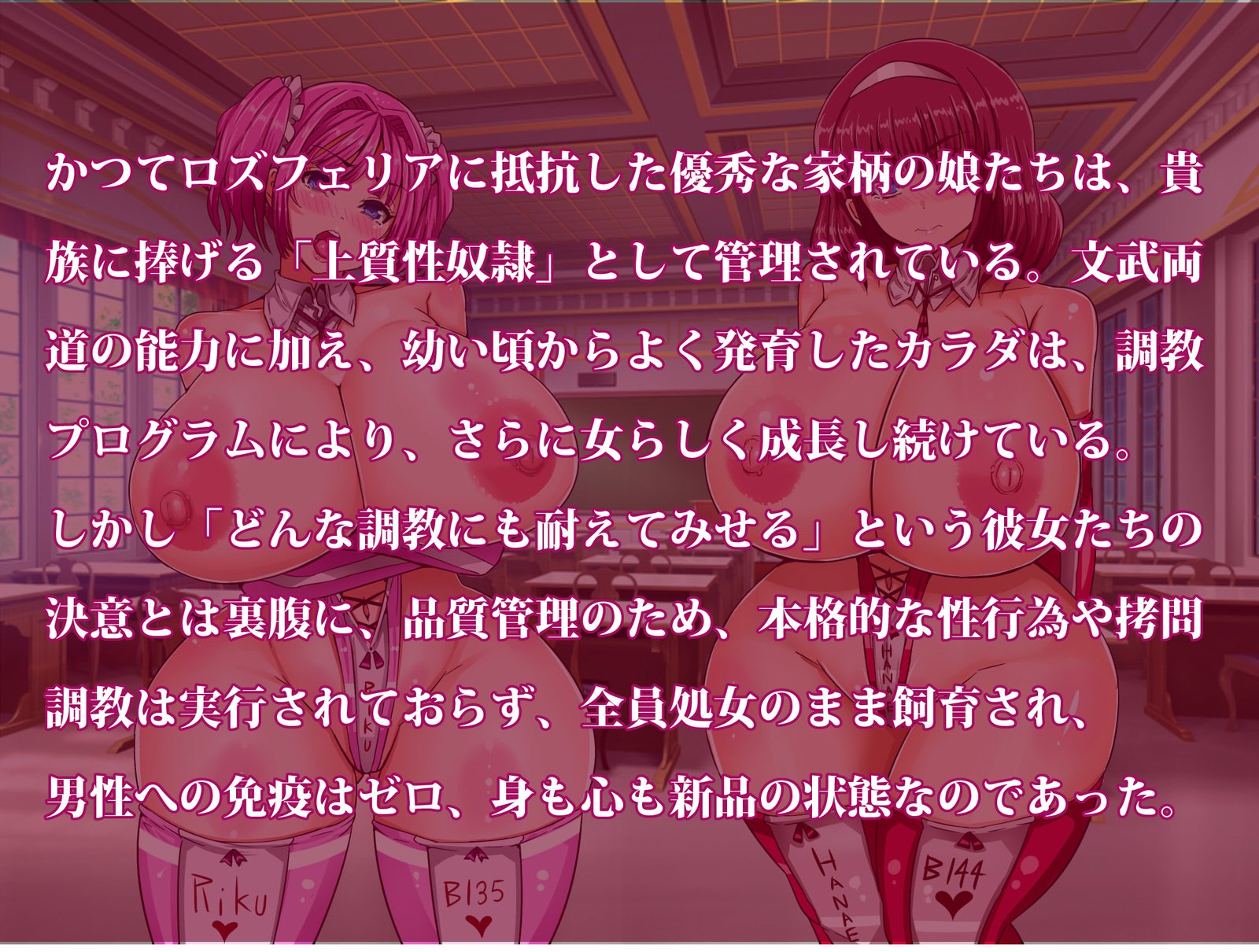 実験的違反の下で破裂する巨乳の教室