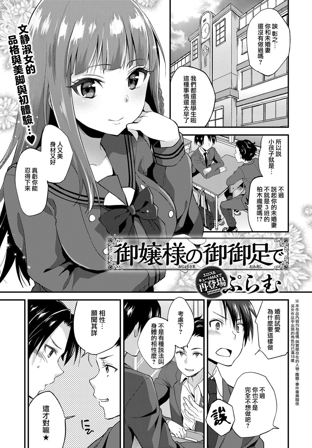お嬢様のおみあしで
