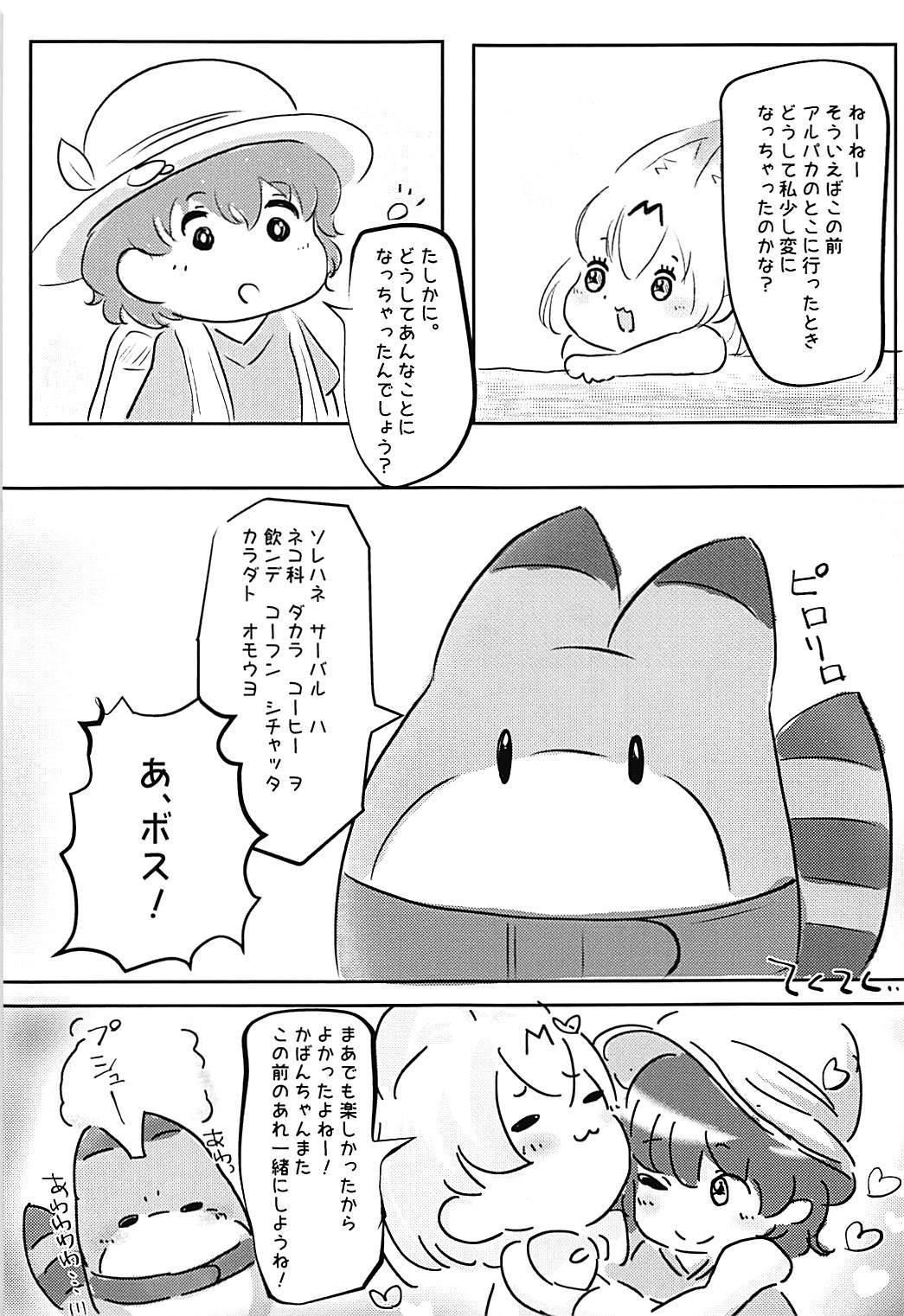 サーバル、カバン、ソレートコーヒー
