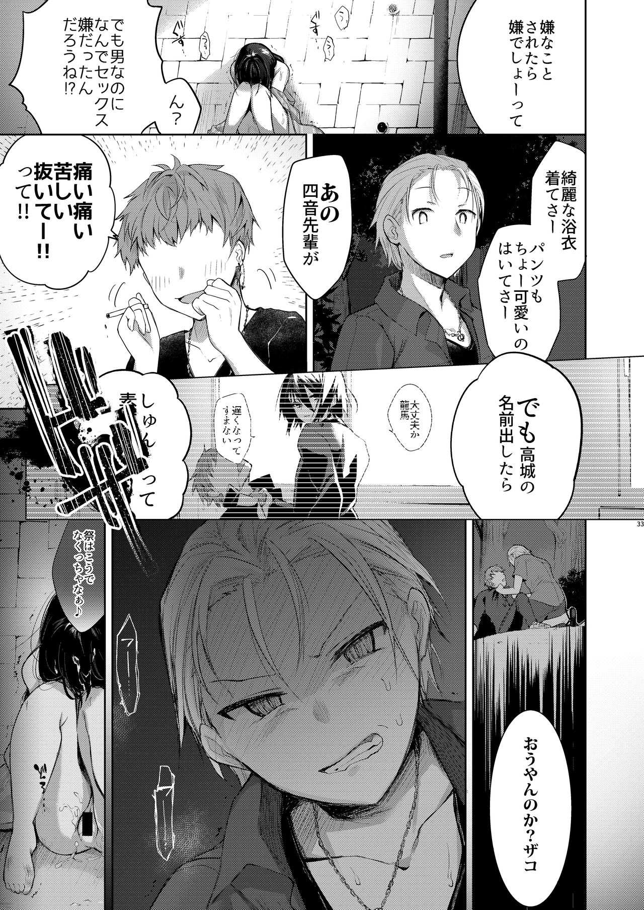 [中性まふまん♀ (栗餅ちづる)] 浴衣とレイプとアニキと俺と。 ―完全版― [DL版]