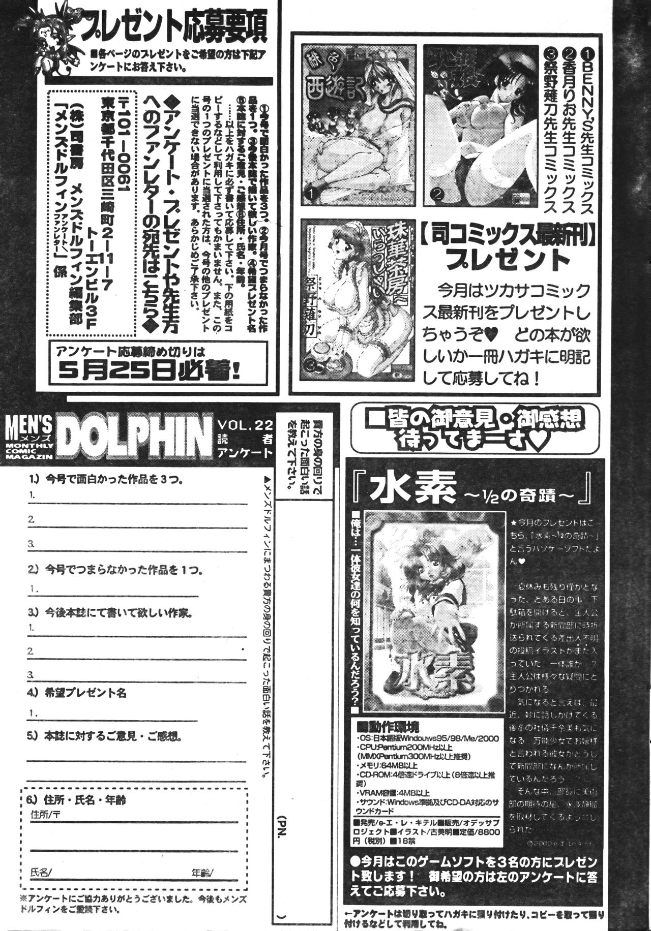 メンズドルフィン2001年06月1日Vol.22