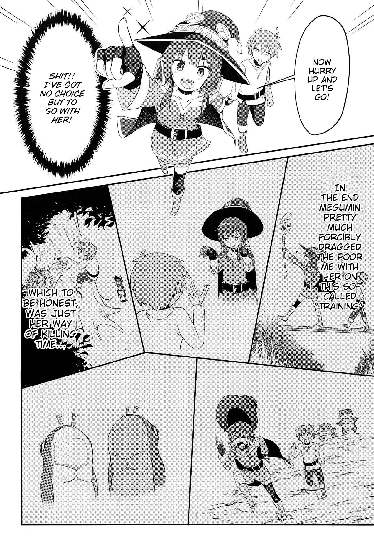 (C95) [じゃじゅじょ (じょぶじゅん。)] 【緊急クエスト】ロリっ子めぐみんを攻略せよ! (この素晴らしい世界に祝福を!) [英訳]
