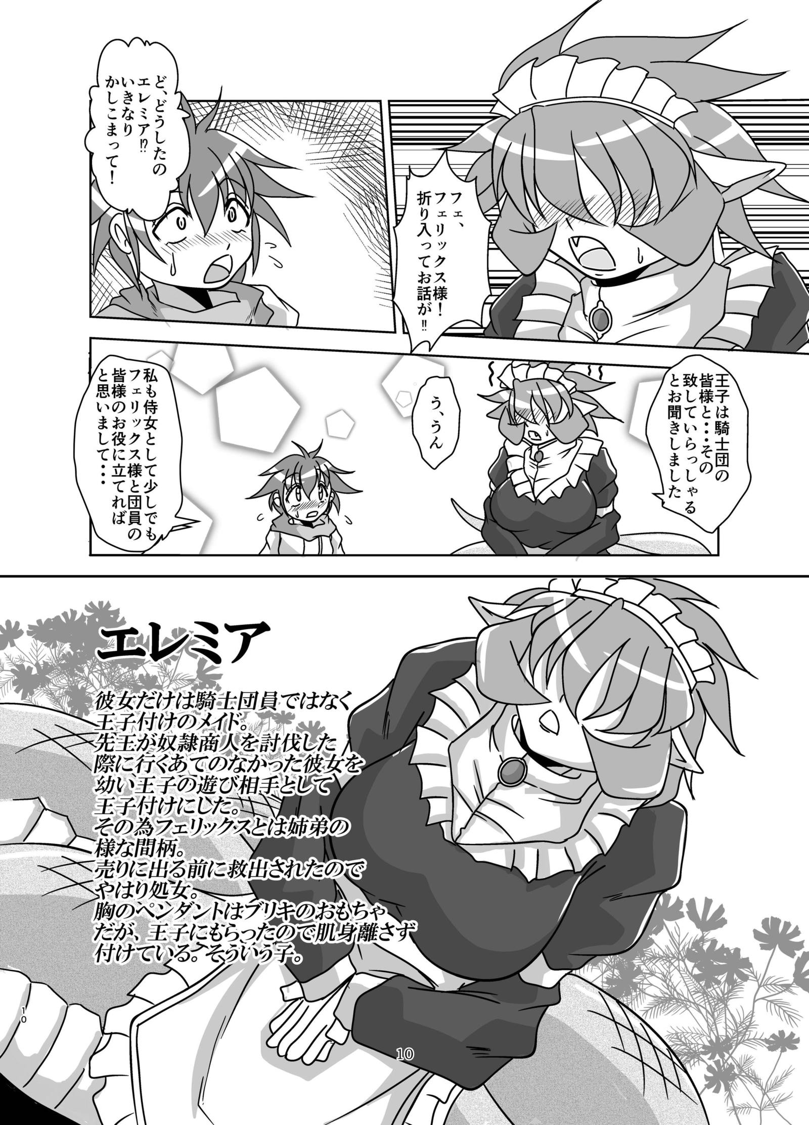 人間以外の女性の騎士とリトルマスター
