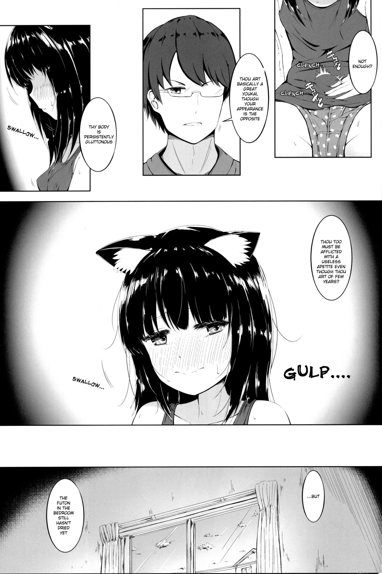 (サンクリ2018 Spring) [ふるいどりきっど (ぬくいるすす)] 猫又ビギナー2日目 [英訳]