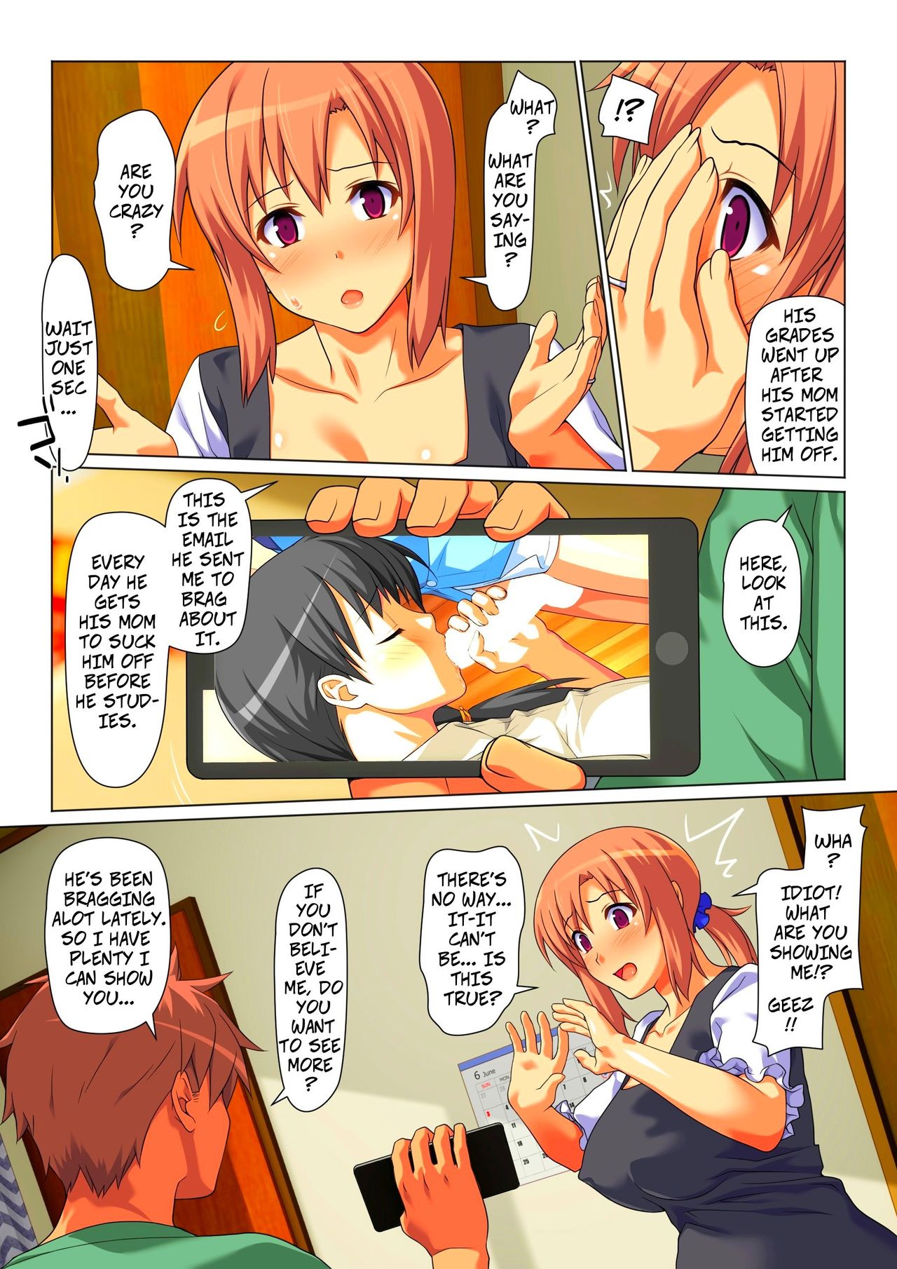 [Past Gadget (かまとりぽかり)] 成績UPを条件に 毎日抜いてくれるお母さん [英訳]