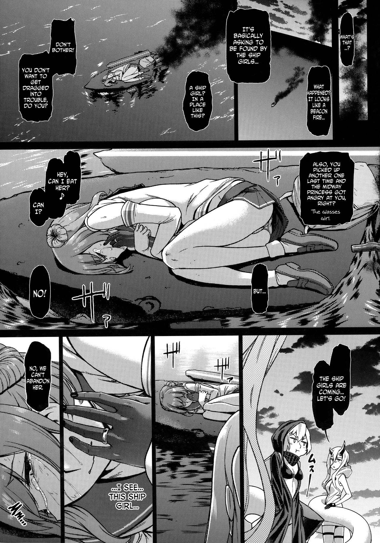 (C91) [だむlabo (だむ)] 其処が空母棲姫の理想郷 (艦隊これくしょん -艦これ-) [英訳]