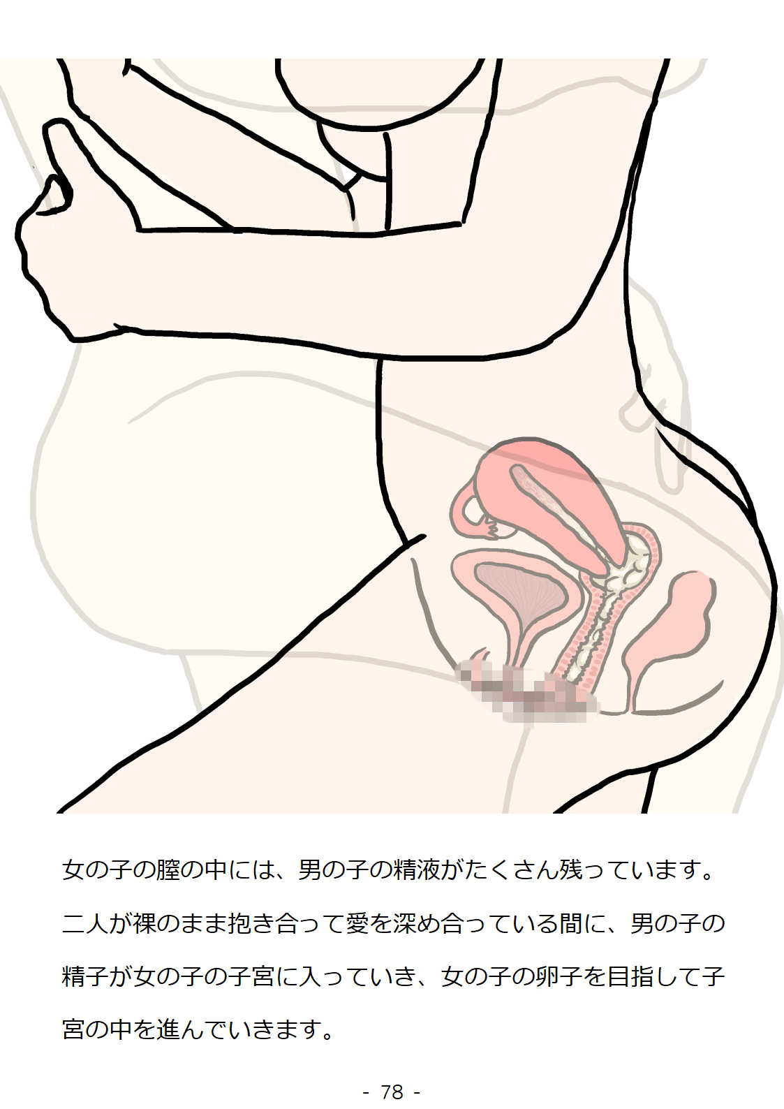 [poza] 思春期の男の子のための性教育・同級生の女の子とセックスをして赤ちゃんを作るおはなし