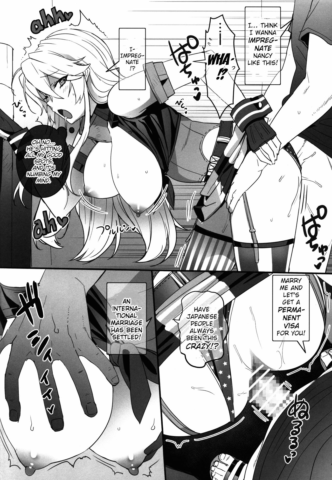 (C90) [Number2 (たくじ)] BATTLESHIP Nancy (艦隊これくしょん -艦これ-) [英訳]