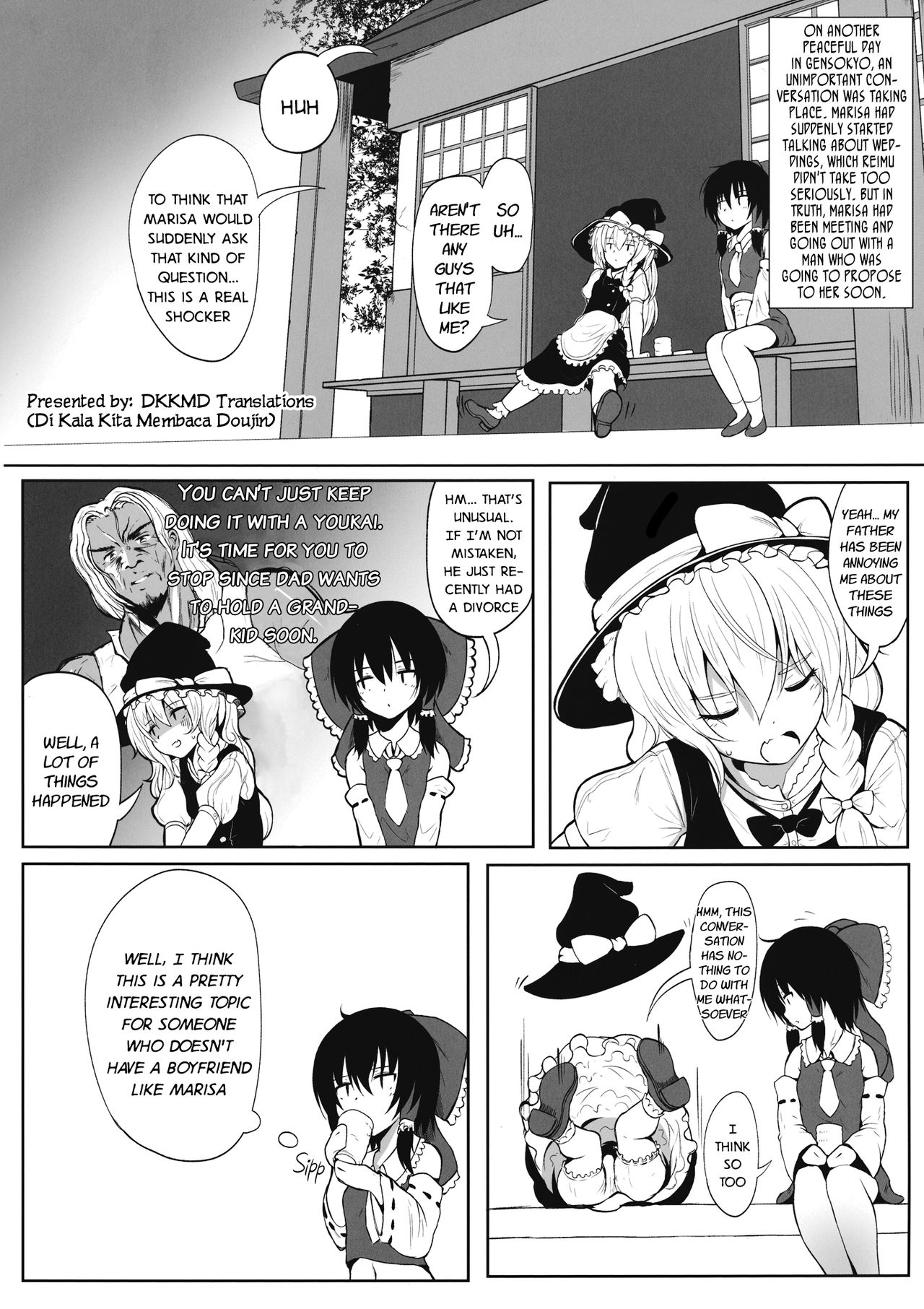 (例大祭11) [HAMMER_HEAD (真壁吾郎)] 魔理沙とイチャラブ☆ (東方Project) [英訳]