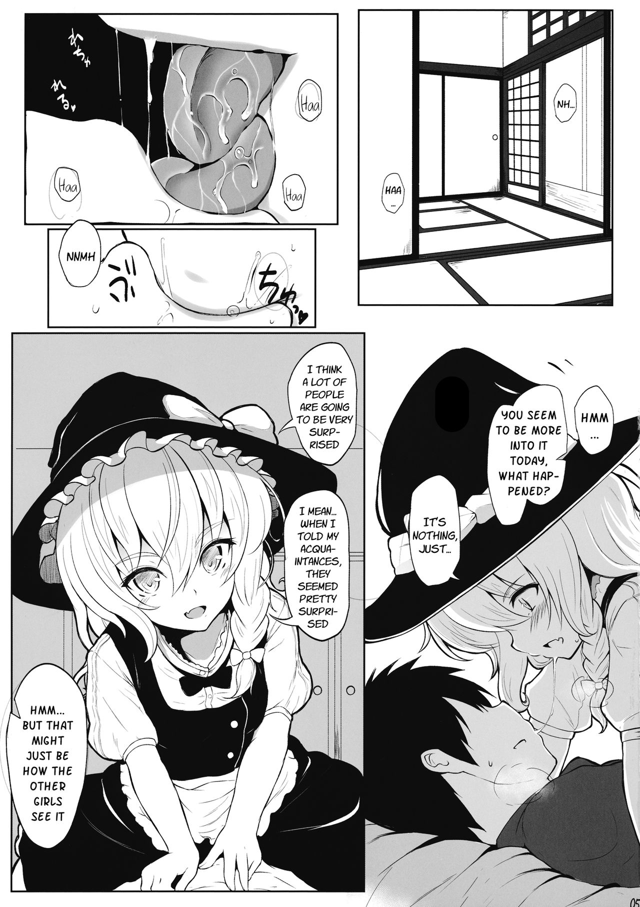 (例大祭11) [HAMMER_HEAD (真壁吾郎)] 魔理沙とイチャラブ☆ (東方Project) [英訳]