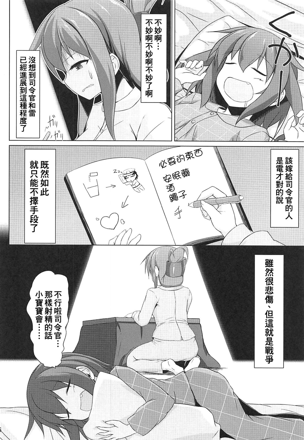 (C96) [しろたると (瑚樽)] 雷と電は司令官の赤ちゃんが欲しいのです!! (艦隊これくしょん -艦これ-) [中国翻訳]