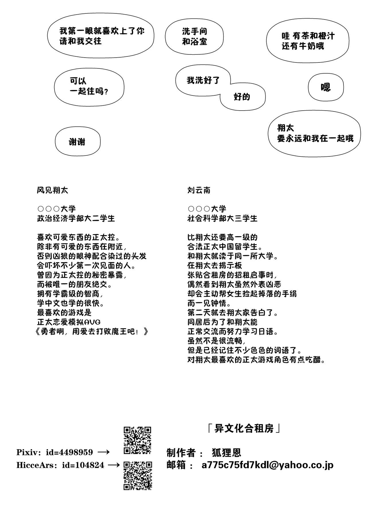 [コンマミオン (沼)] 異文化るーむしぇありんぐ | 异文化合租房 [中国翻訳] [無修正] [DL版]