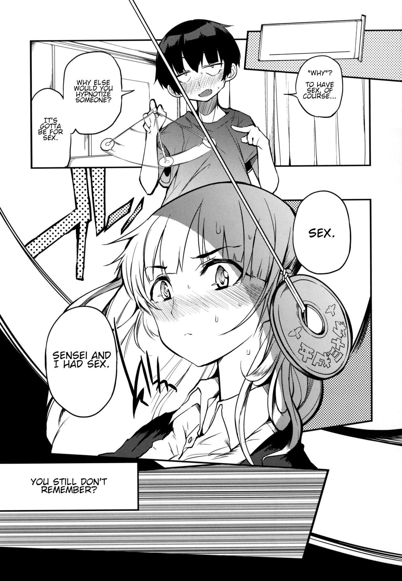 (コミティア128) [Naitou2 (F4U)] 即オチ先生催眠コメンタリー♥ [英訳]