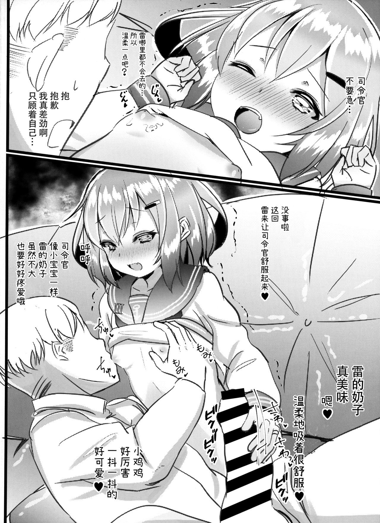 (C97) [なつき屋 (七海夏樹)] 自己肯定感低い提督を蕩かす雷ちゃん本 (艦隊これくしょん -艦これ-) [中国翻訳]
