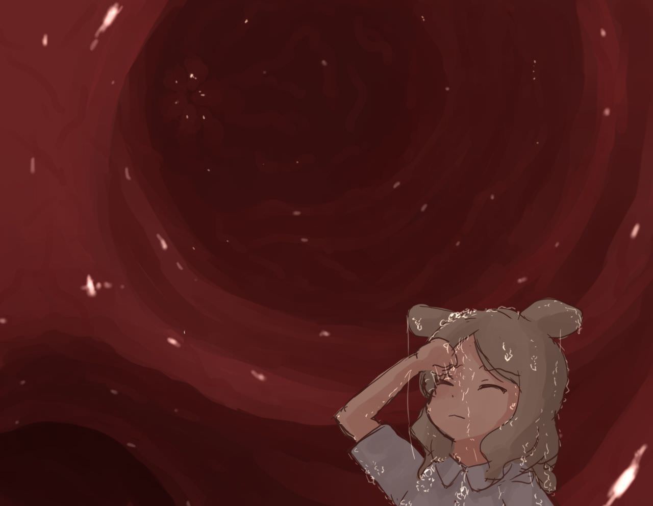 猫の女の子に食べられて消化されるネズミの女の子2