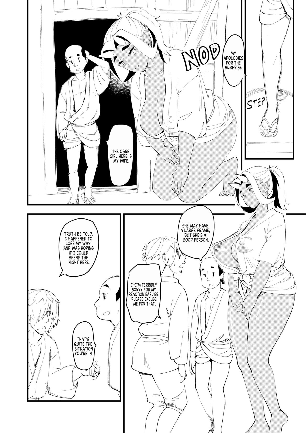 [ハイパーピンチ (clover)] 鬼娘と旅人 [英訳] [無修正] [DL版]