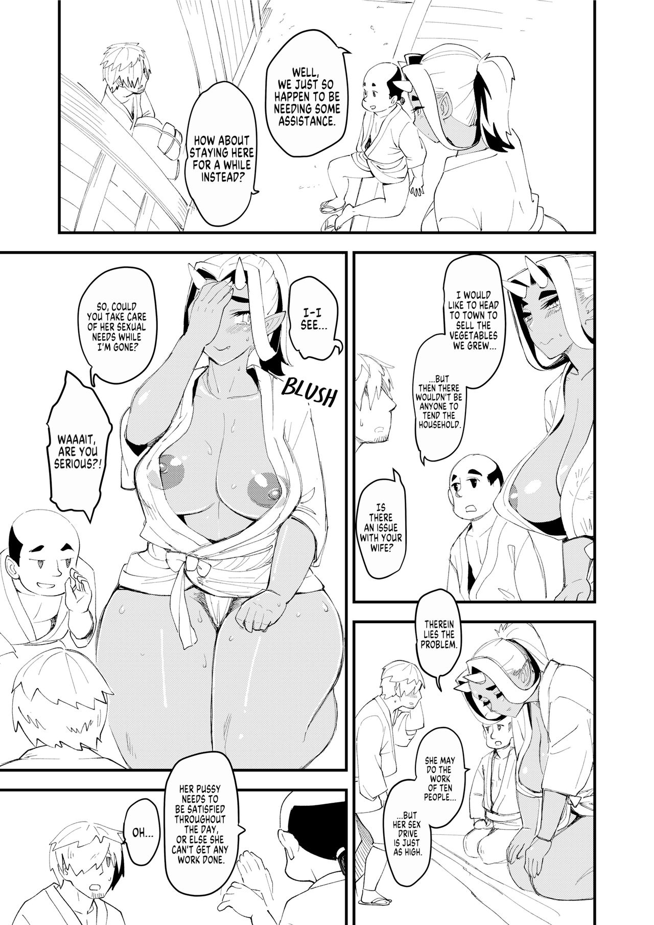 [ハイパーピンチ (clover)] 鬼娘と旅人 [英訳] [無修正] [DL版]