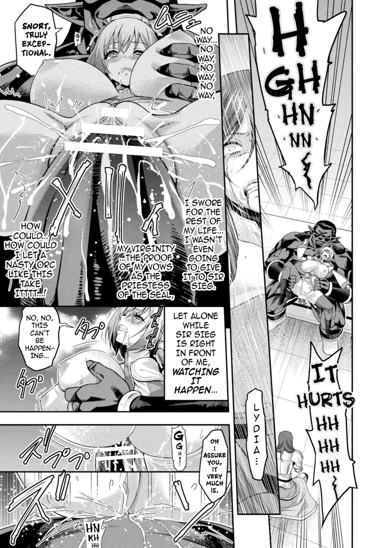 [山田ゴゴゴ] エローナ2 オークの淫紋に悶えし巫女の成れの果て 1話「淫紋巫女」 (くっ殺ヒロインズ Vol.5) [英訳] [DL版]
