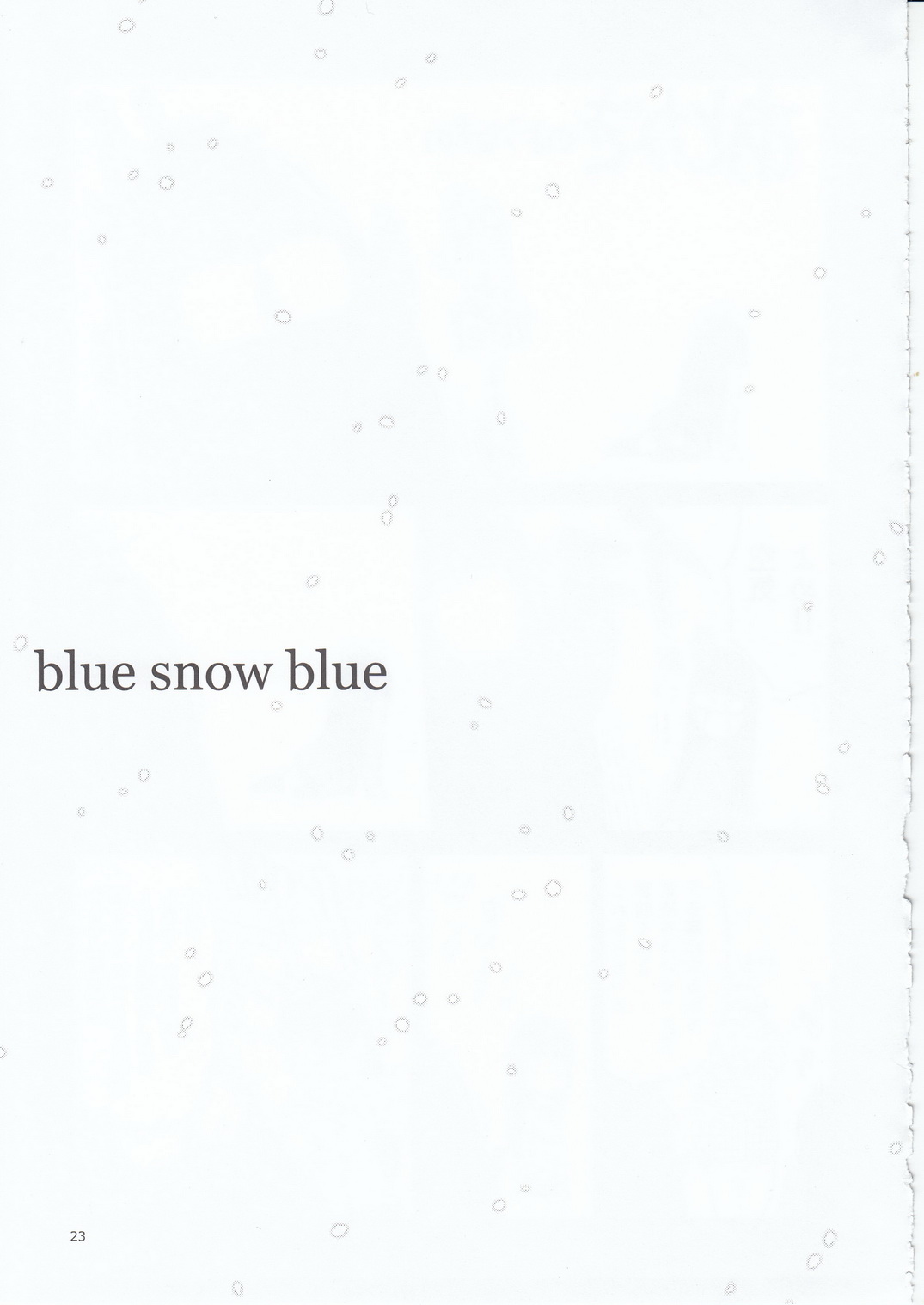 (C95) [わくわく動物園 (天王寺きつね)] blue snow blue scene.21