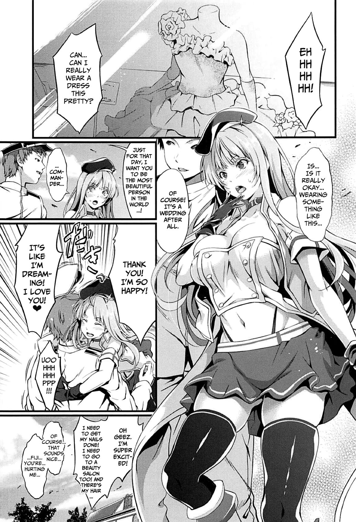 (C94) [エゴノカタマリ (木村寧都)] フィジーとあまあまケッコン前夜 (アズールレーン) [英訳]