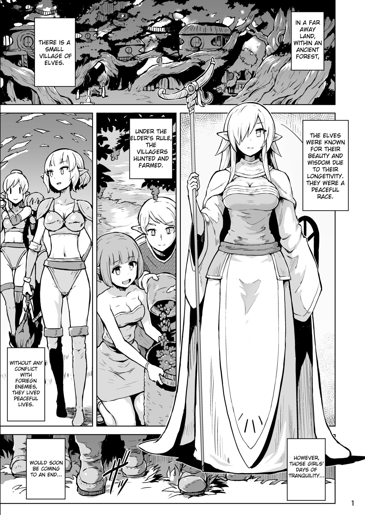 [V-SLASH (夕霧)] 淫欲に狂いしエルフ達の唄 [英訳] [DL版]