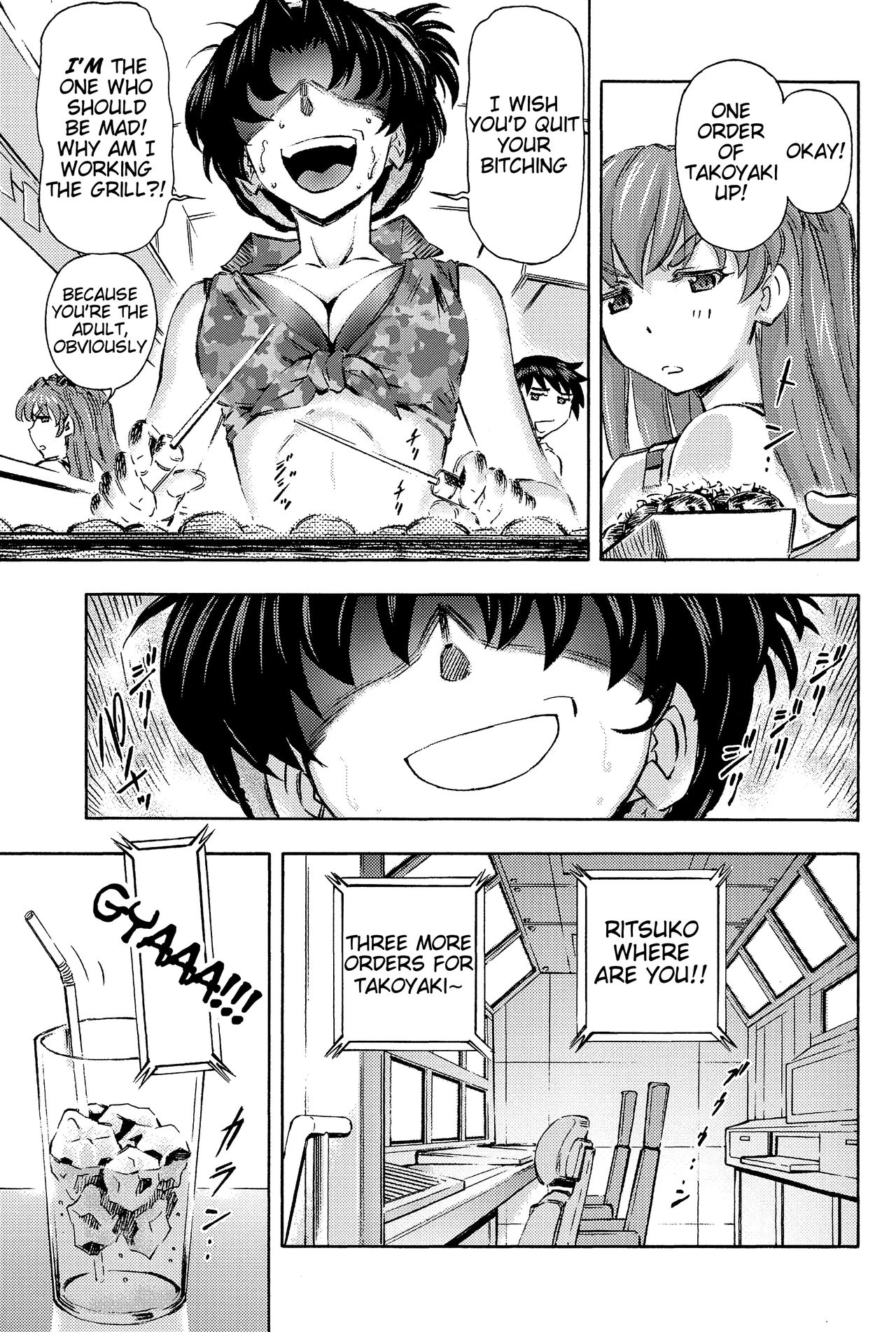 (COMIC1☆9) [スタジオ・ワラビー (蔵王)] 3人娘と海の家 (新世紀エヴァンゲリオン) [英訳]