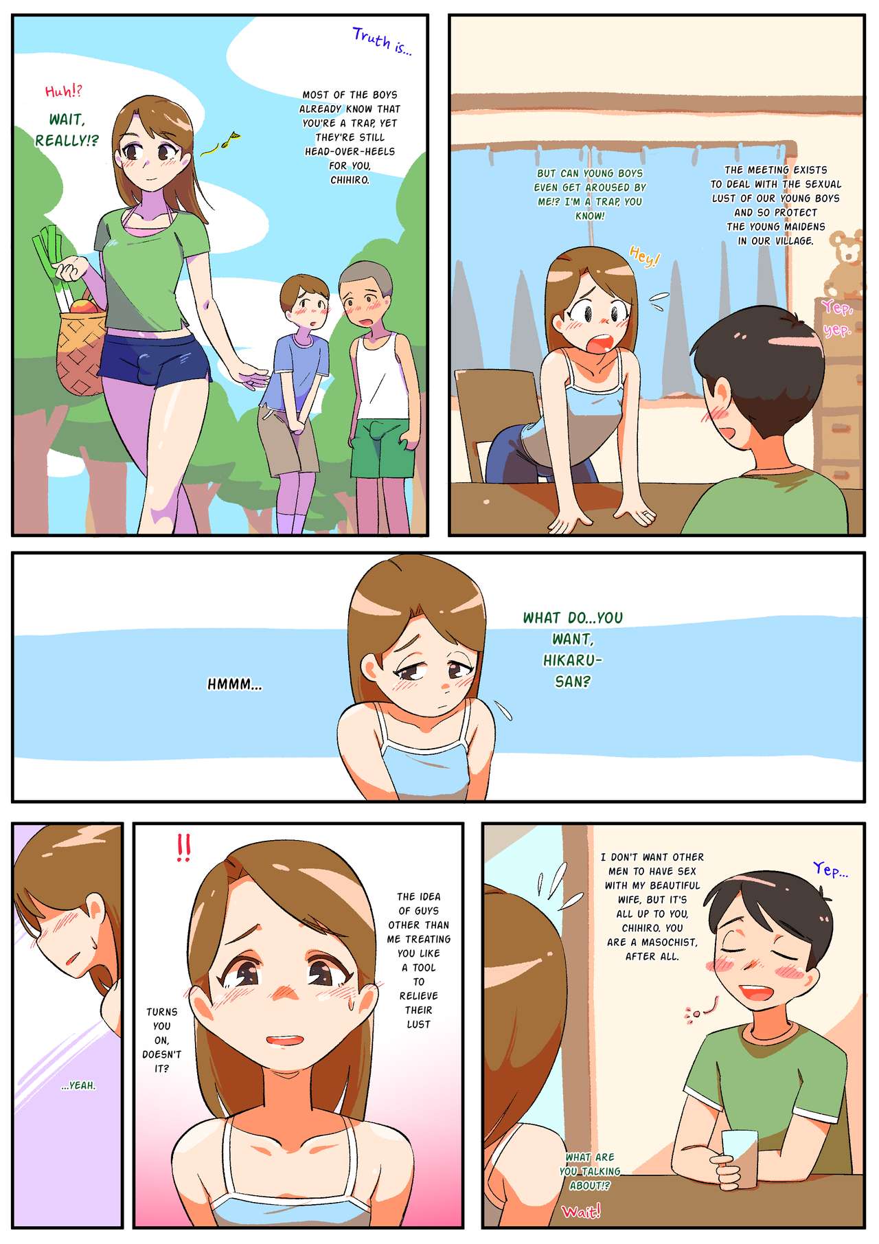 [ぎゅうまぎゅうま (ウマデュラ、ウシキング)] 人妻男の娘と性処理の集い [英訳]