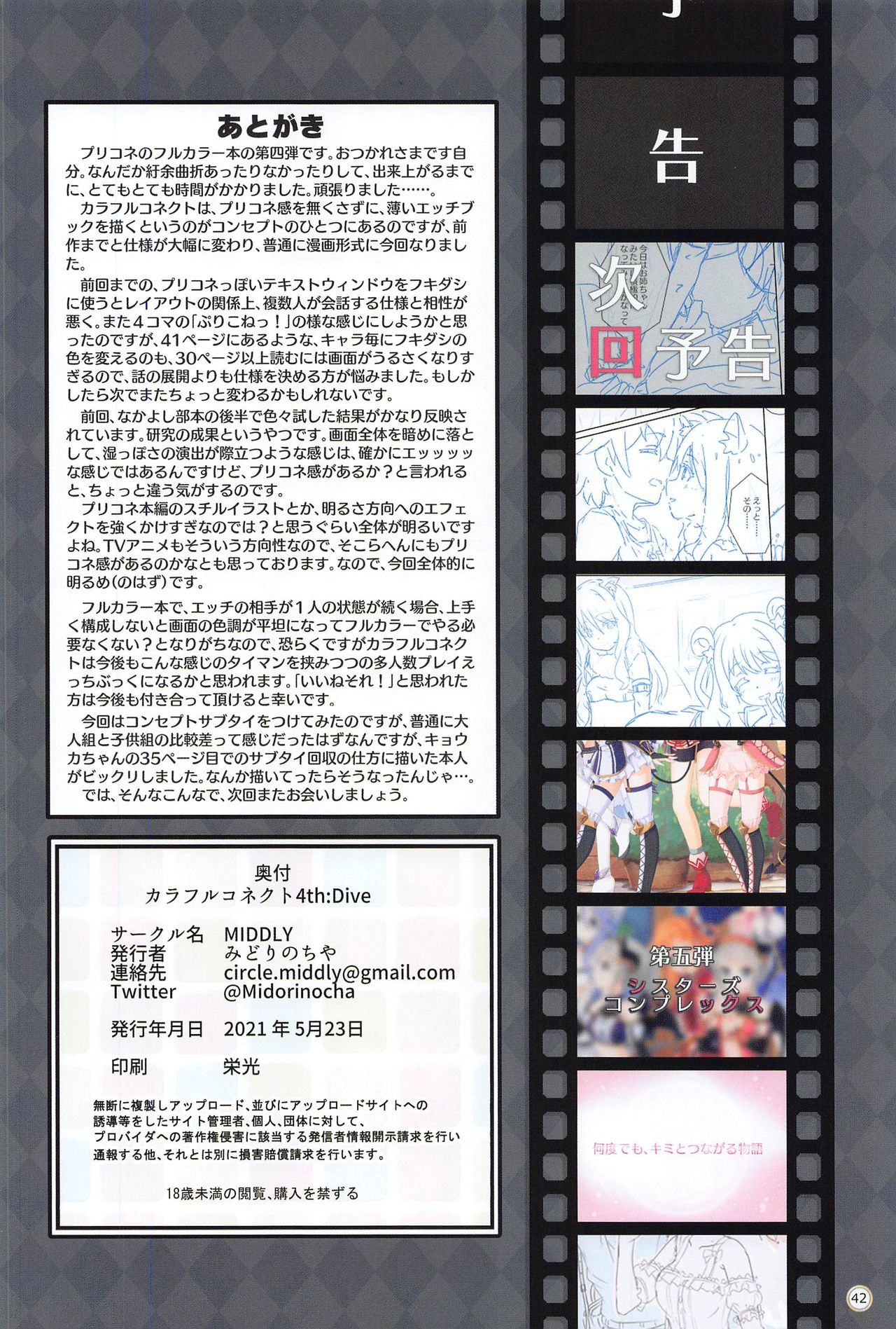 (COMIC1 BS祭 スペシャル) [MIDDLY (みどりのちや)] カラフルコネクト 4th:Dive (プリンセスコネクト!Re:Dive)