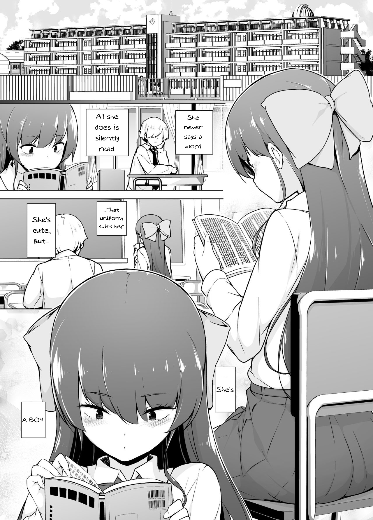 [ゆるやか島] 寡黙で無口な女装っ子 [英訳]