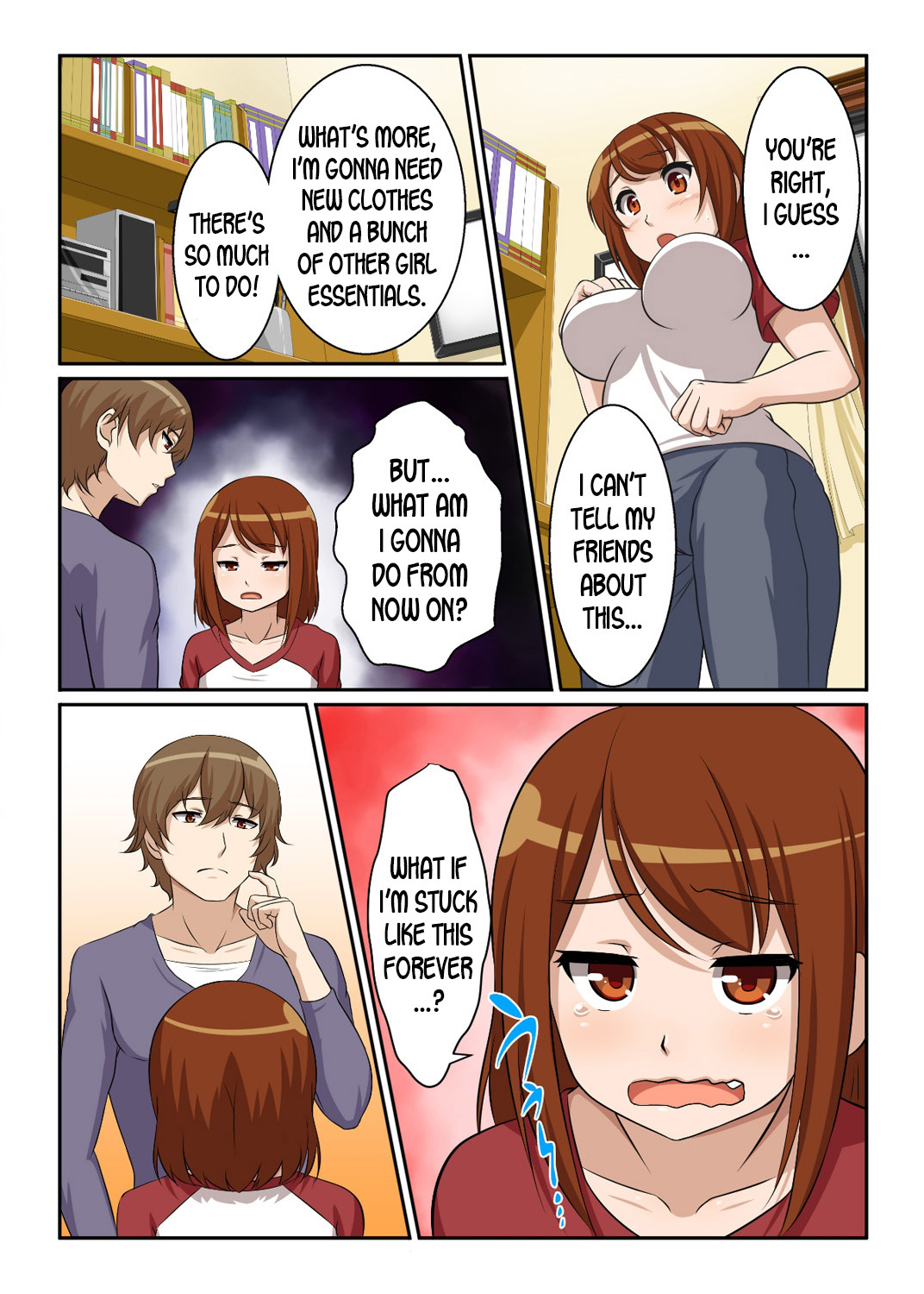 [ピンクパイナップル] にょためん! ~女体化した俺は兄貴の彼女!?~ 2 [英訳]