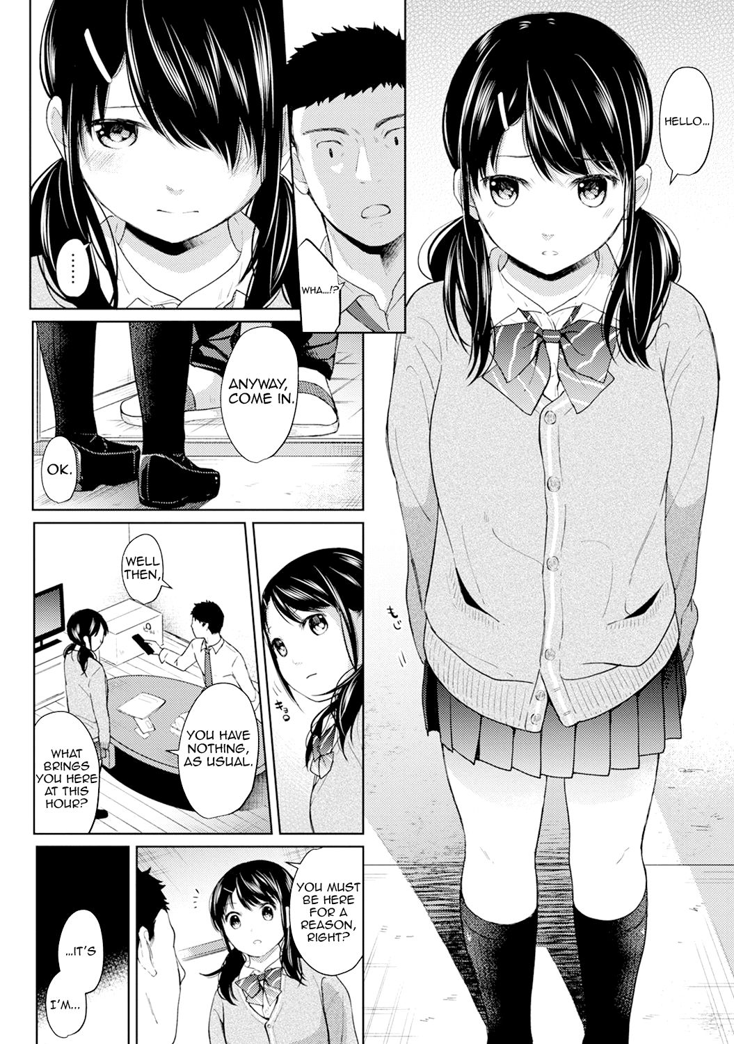 [二三月そう] 1LDK+JK いきなり同居? 密着!? 初エッチ!!? 第1-27話 [英訳]
