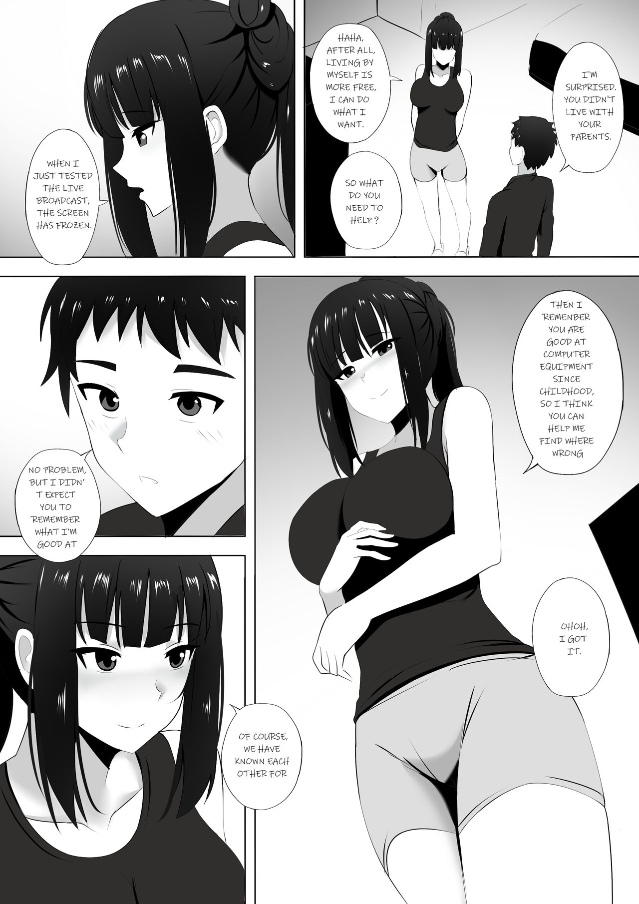 [ぎんハハ] メンエスで幼馴染とまさかの再会で大爆射 4 [英語]