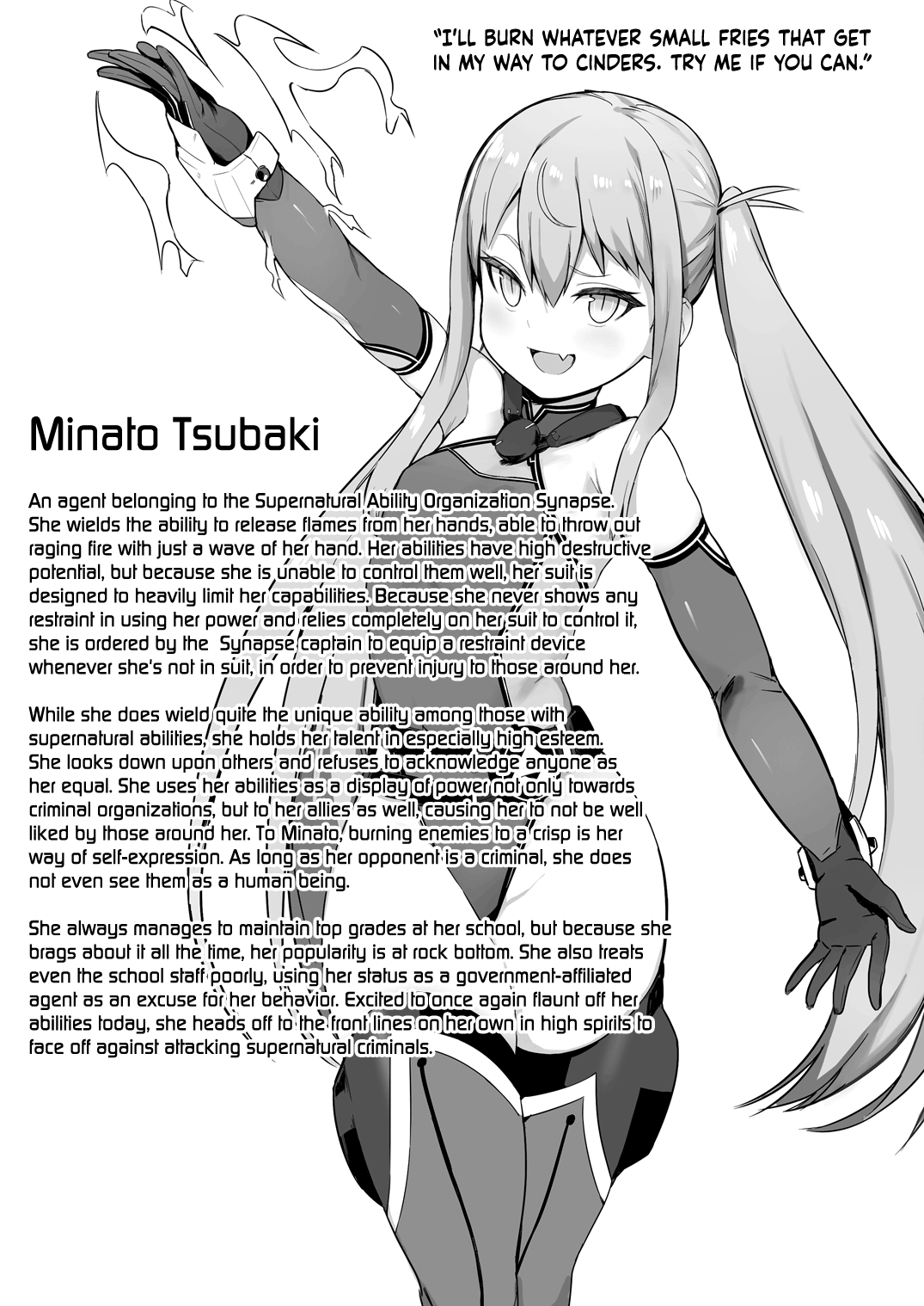 (COMIC1☆13) [異常能力研究開発機構 (よろず)] 異能者少女欠損合同 + 会場限定おまけ本 [英訳]