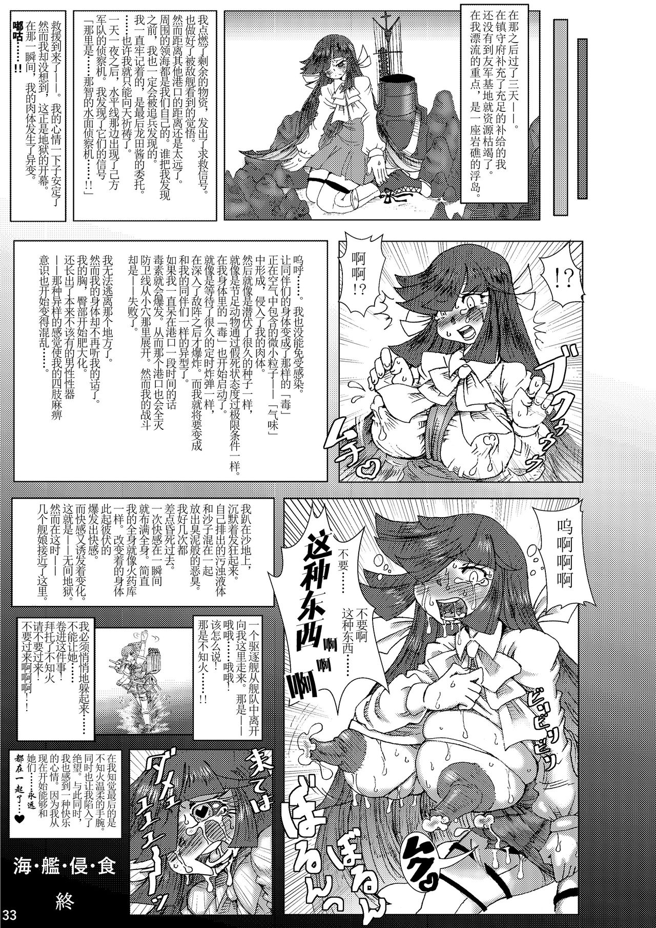 [掃き溜めのこがねむし (こがねむし)] 海・艦・侵・食 (艦隊これくしょん -艦これ-) [中国翻訳] [DL版]