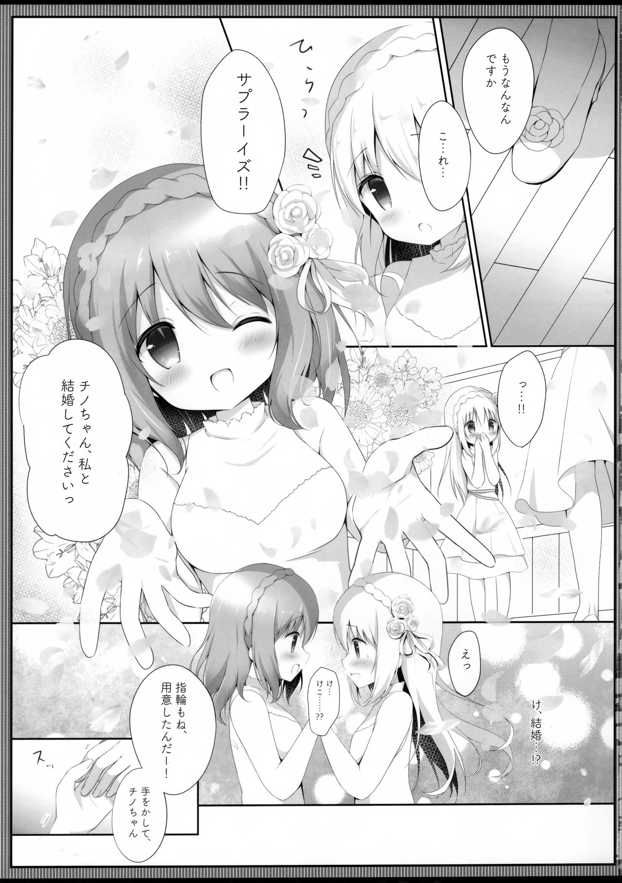 (COMIC1☆13) [あめうさぎ (飴玉コン)] ココチノ結婚しました (ご注文はうさぎですか?)