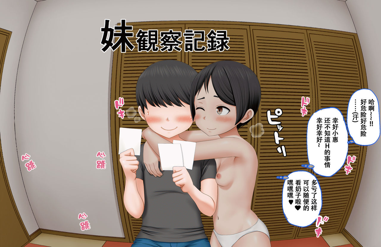 [AIM] ボクのお兄ちゃんが『妹観察記録』を作っていたのでエッチな知識ゼロのフリして色々されちゃった話 [中国翻訳]