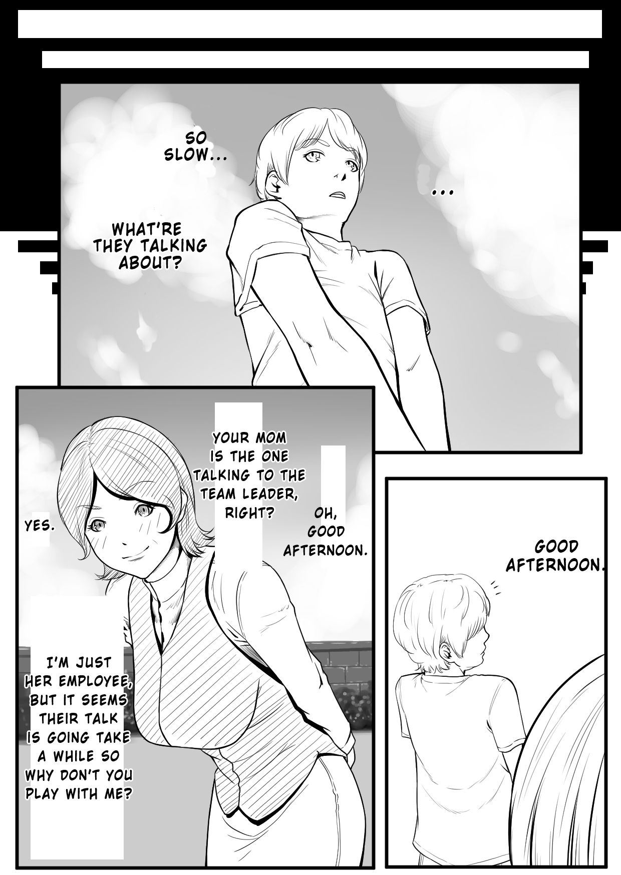 [加藤鈴木] 母子乱交サークル・新規入会母子 [英訳]