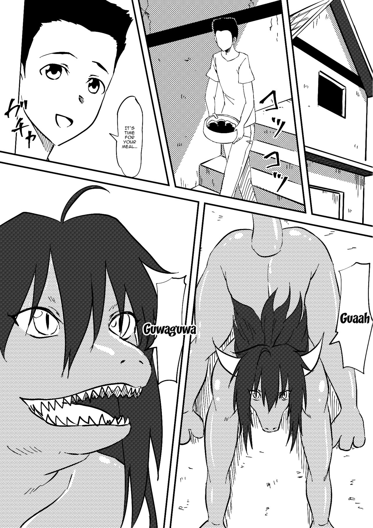 [三毛蔵亭] 怪物になった彼女 [英訳]
