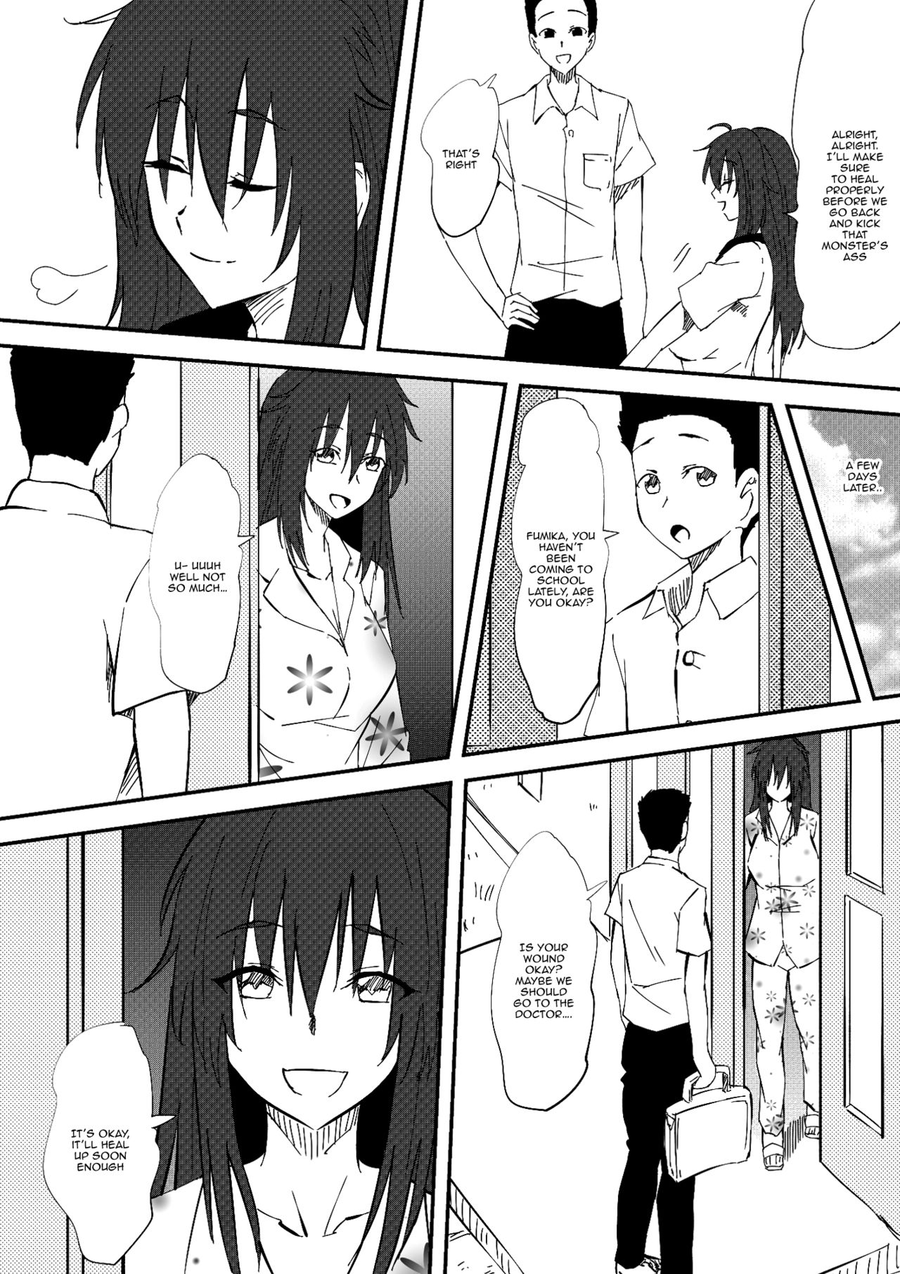 [三毛蔵亭] 怪物になった彼女 [英訳]