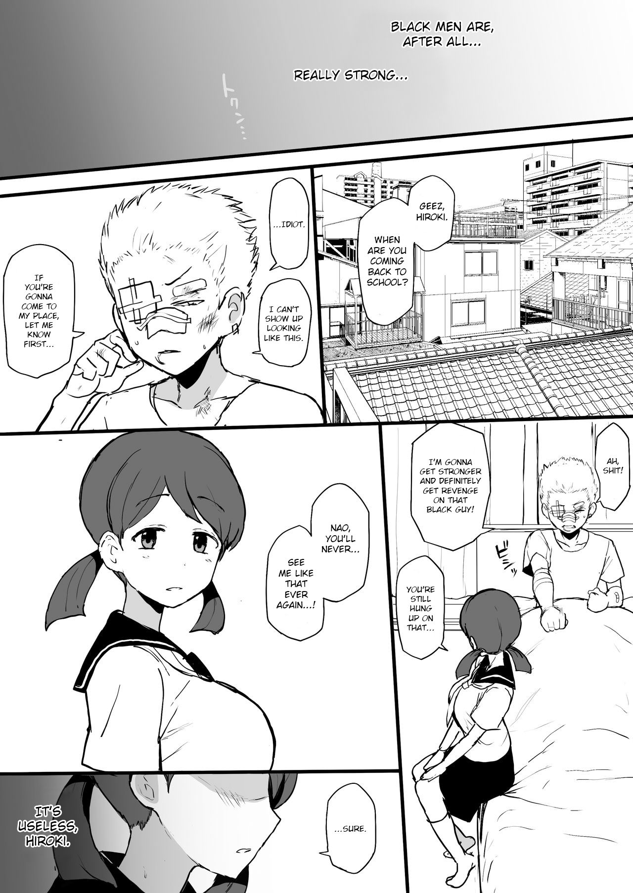 4P漫画 黒人の転校生に幼馴染をNTRる