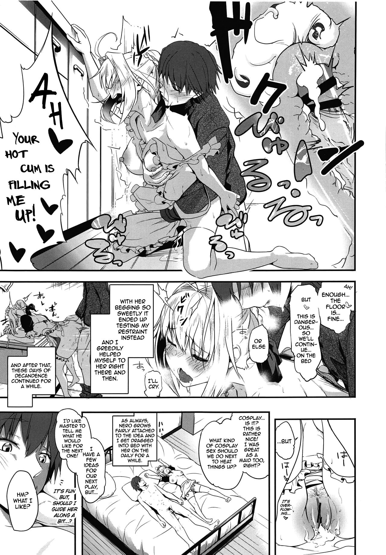 (COMIC1☆15) [桃色双六 (シスイ青)] ネロちゃまといっしょ〜コスプレえっち〜 (Fate/EXTRA) [英訳]