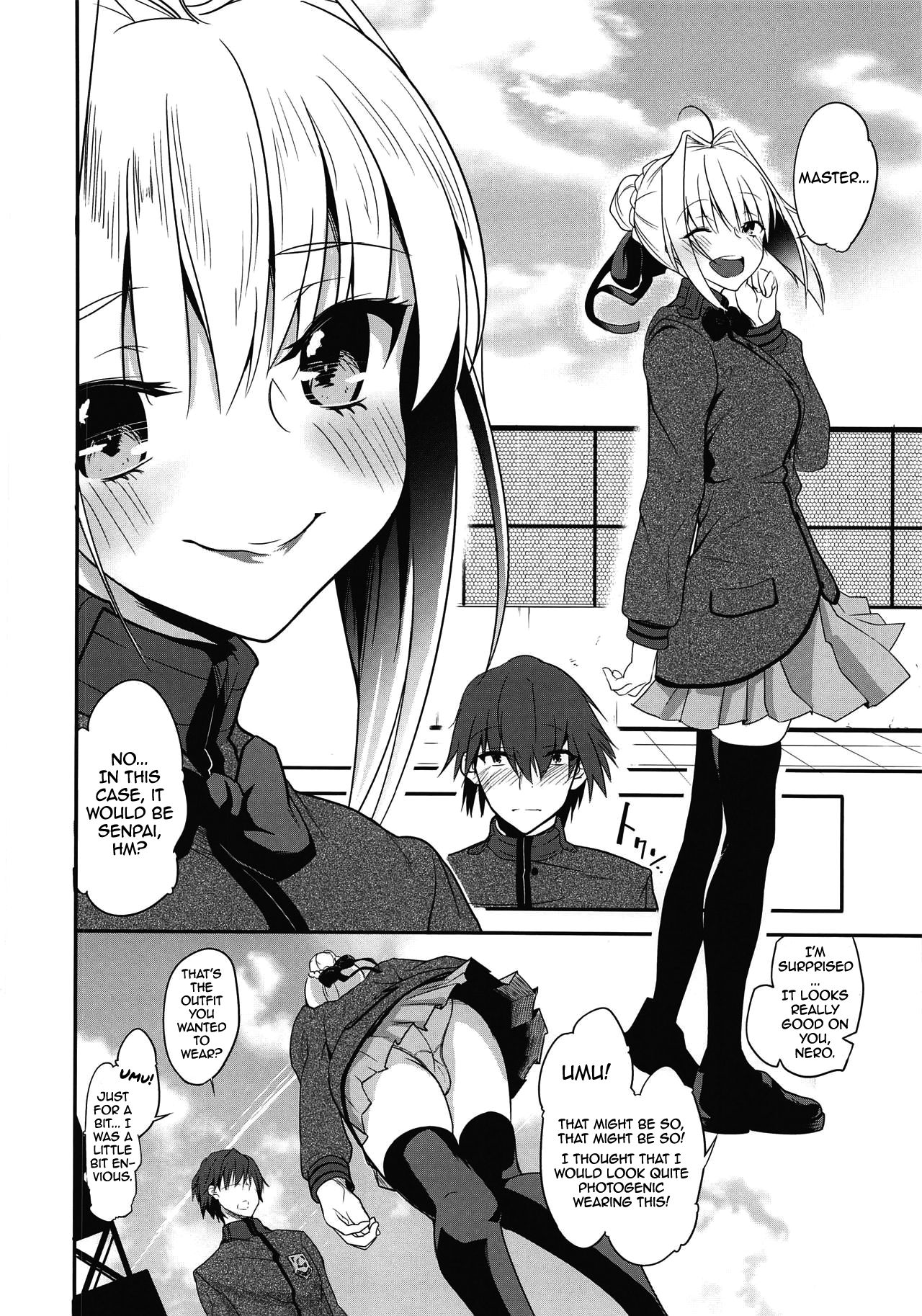 (COMIC1☆15) [桃色双六 (シスイ青)] ネロちゃまといっしょ〜コスプレえっち〜 (Fate/EXTRA) [英訳]