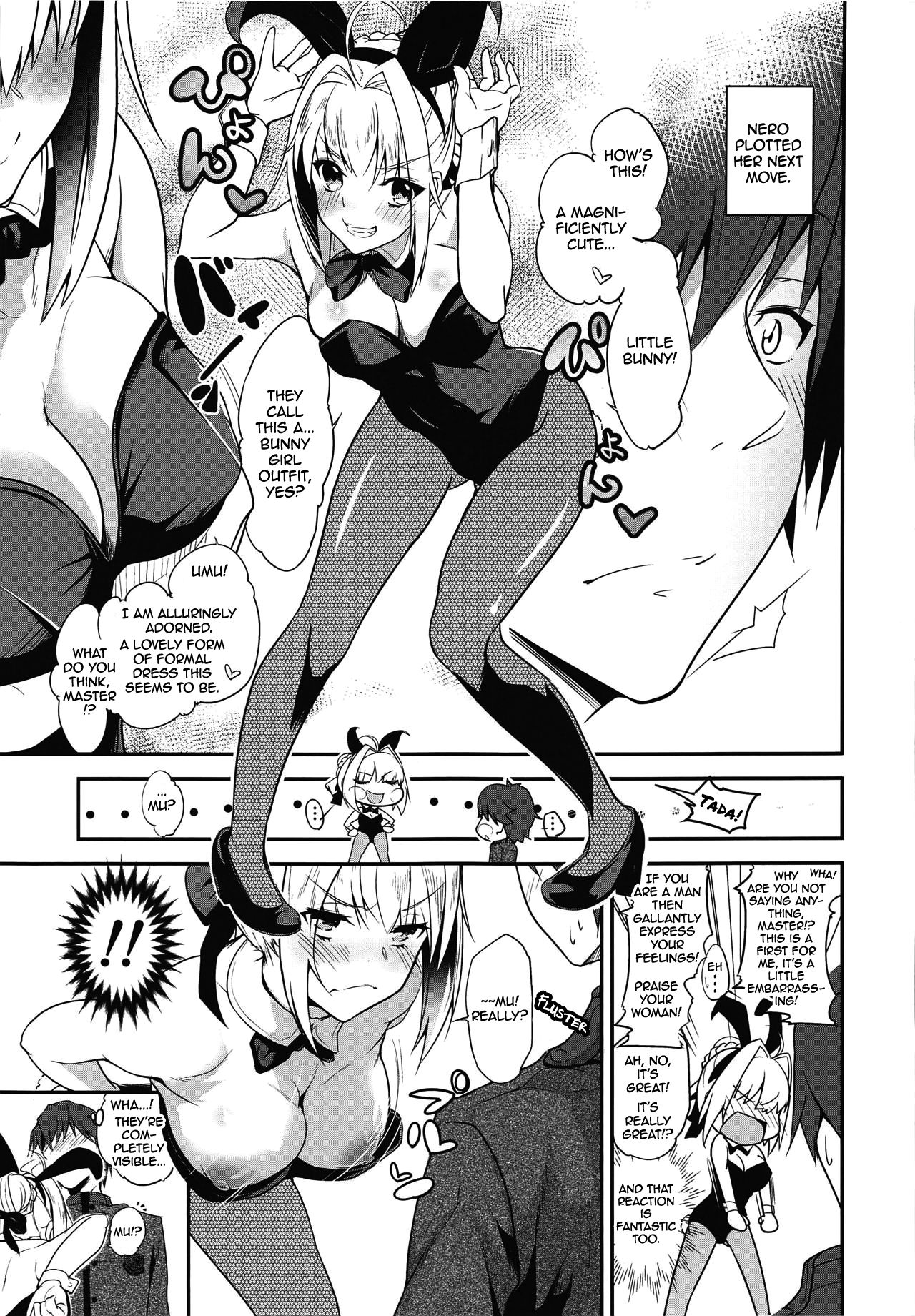 (COMIC1☆15) [桃色双六 (シスイ青)] ネロちゃまといっしょ〜コスプレえっち〜 (Fate/EXTRA) [英訳]