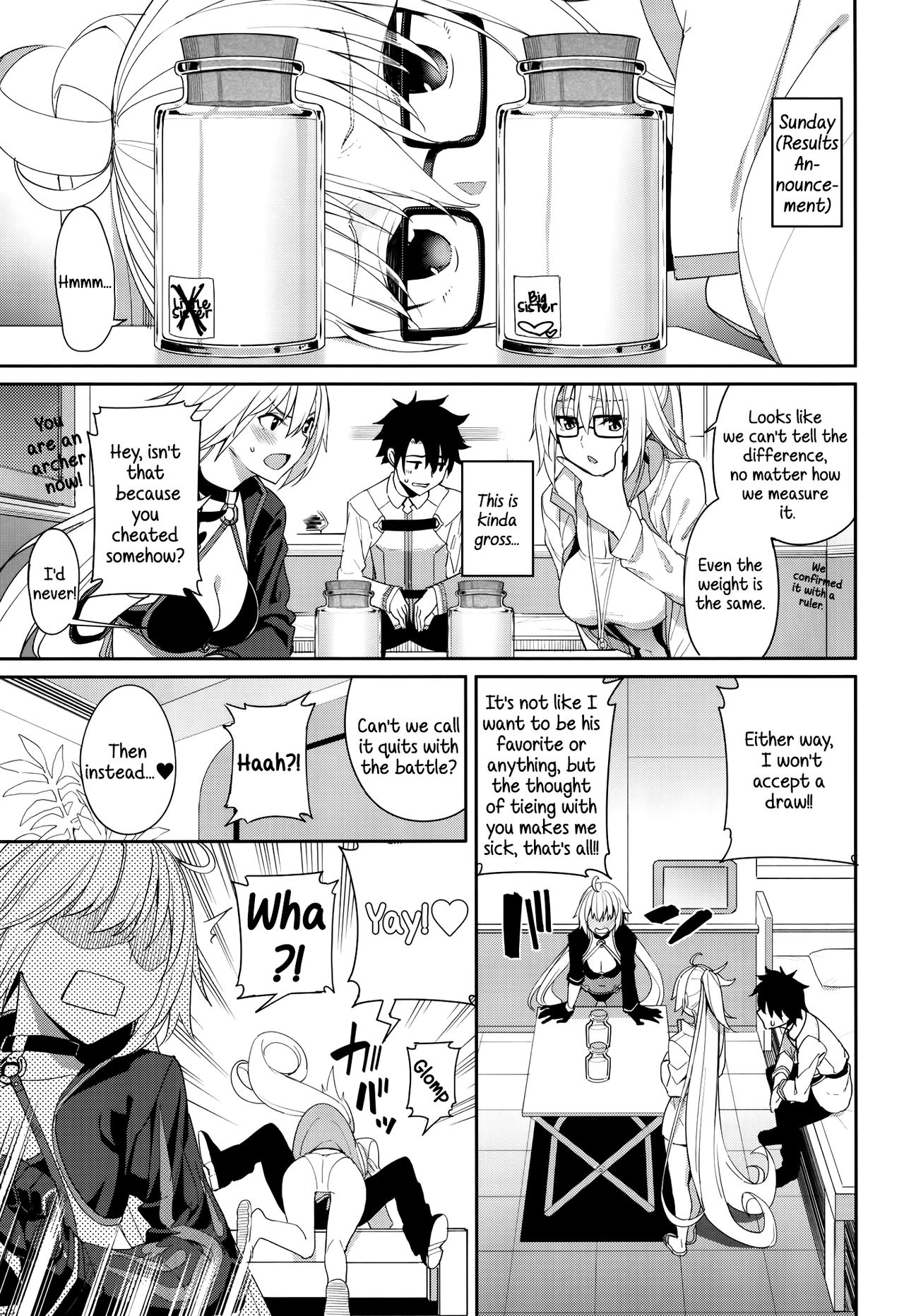 (C97) [こーひーめーかー (朝峰テル)] ジャンヌとオルタの搾精週姦 (Fate/Grand Order) [英訳]