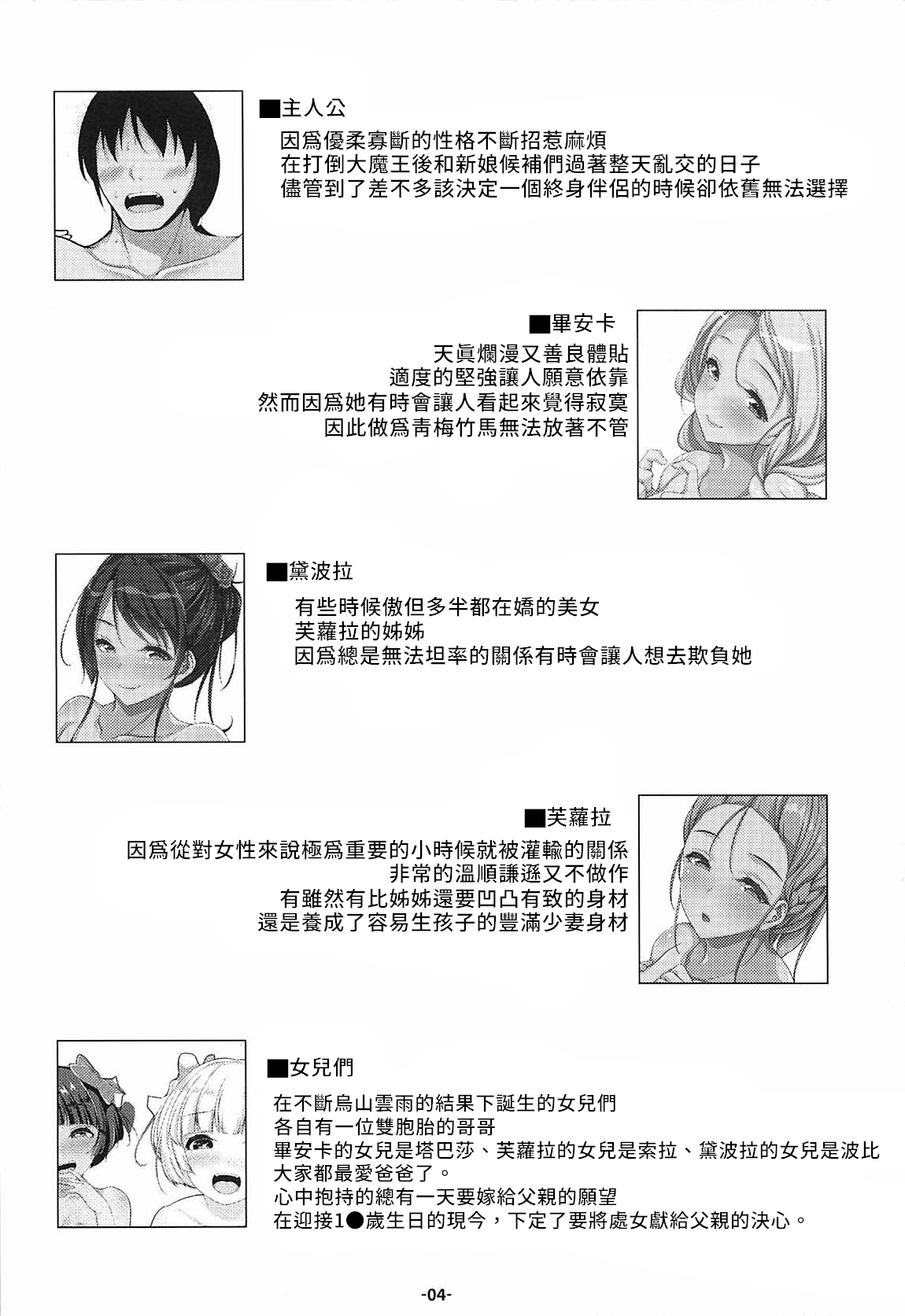 (C96) [パンとバタフライ。 (とけーうさぎ)] 天空のヌーディストビーチハーレム (ドラゴンクエストV) [中国翻訳]