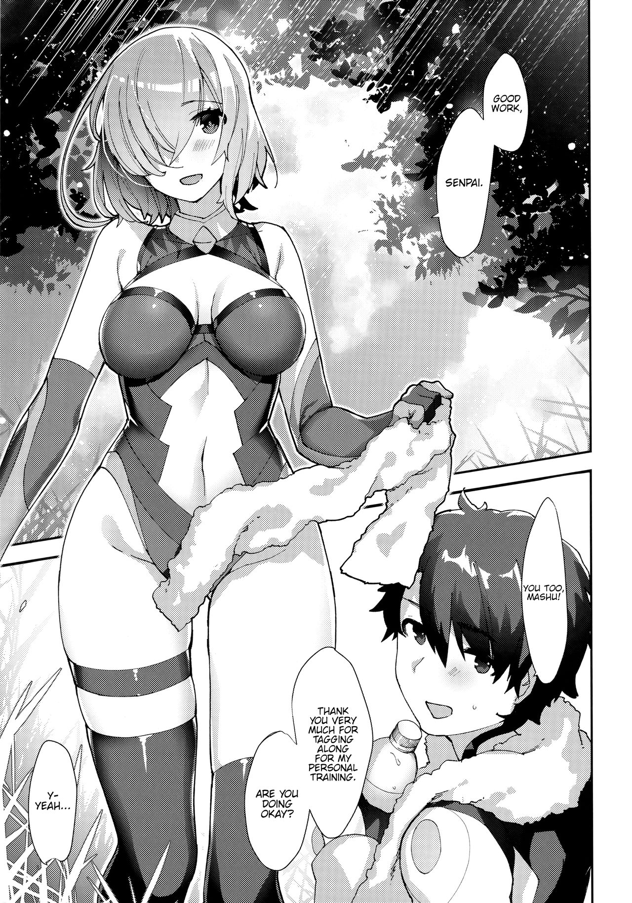 (C93) [アノプライマル (アノシャブ)] 先輩、お外でえっちしませんか？ (Fate/Grand Order) [英訳]